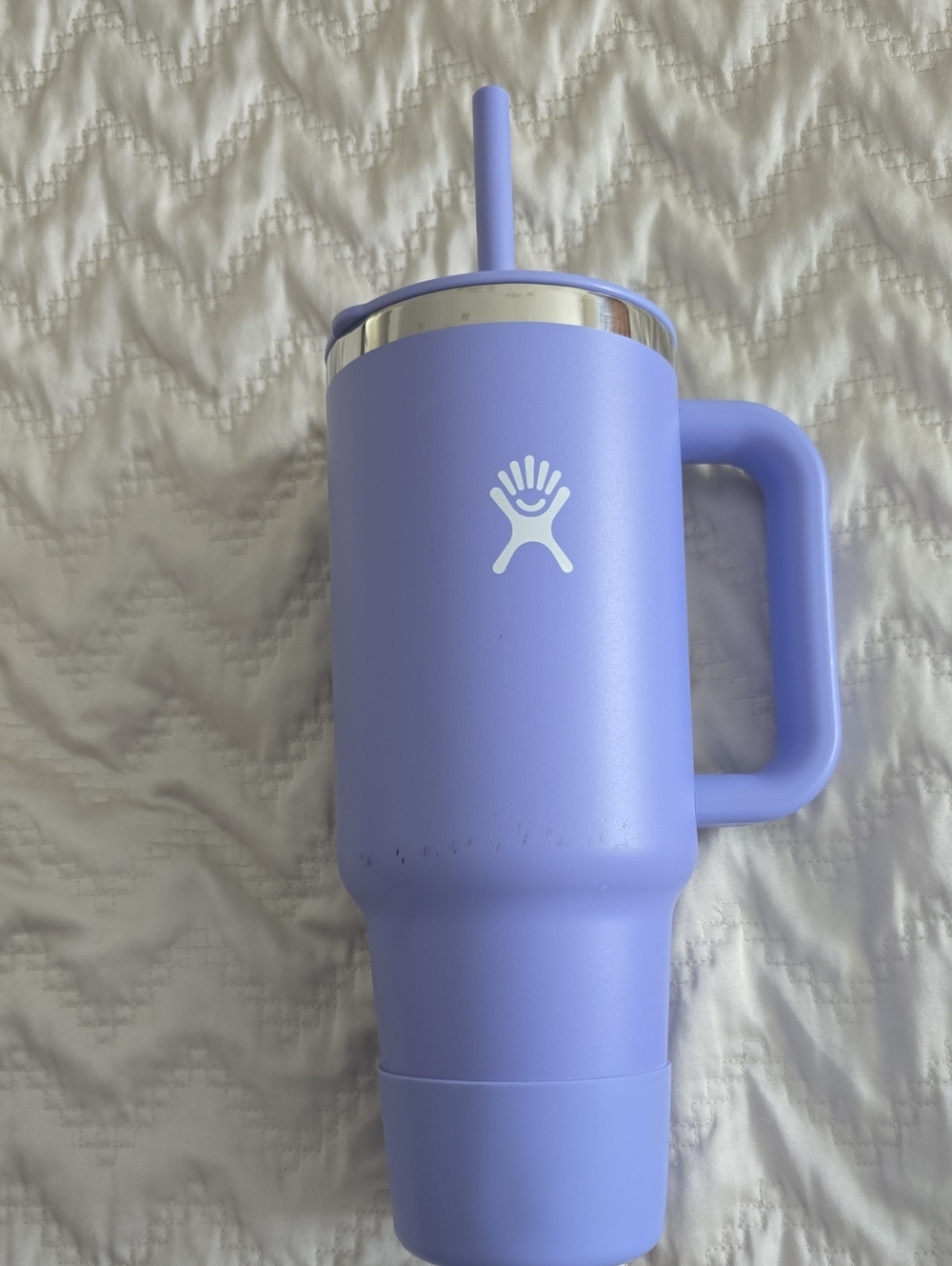 Hydro Flask Lavender Travel Mug with Handle and Straw
